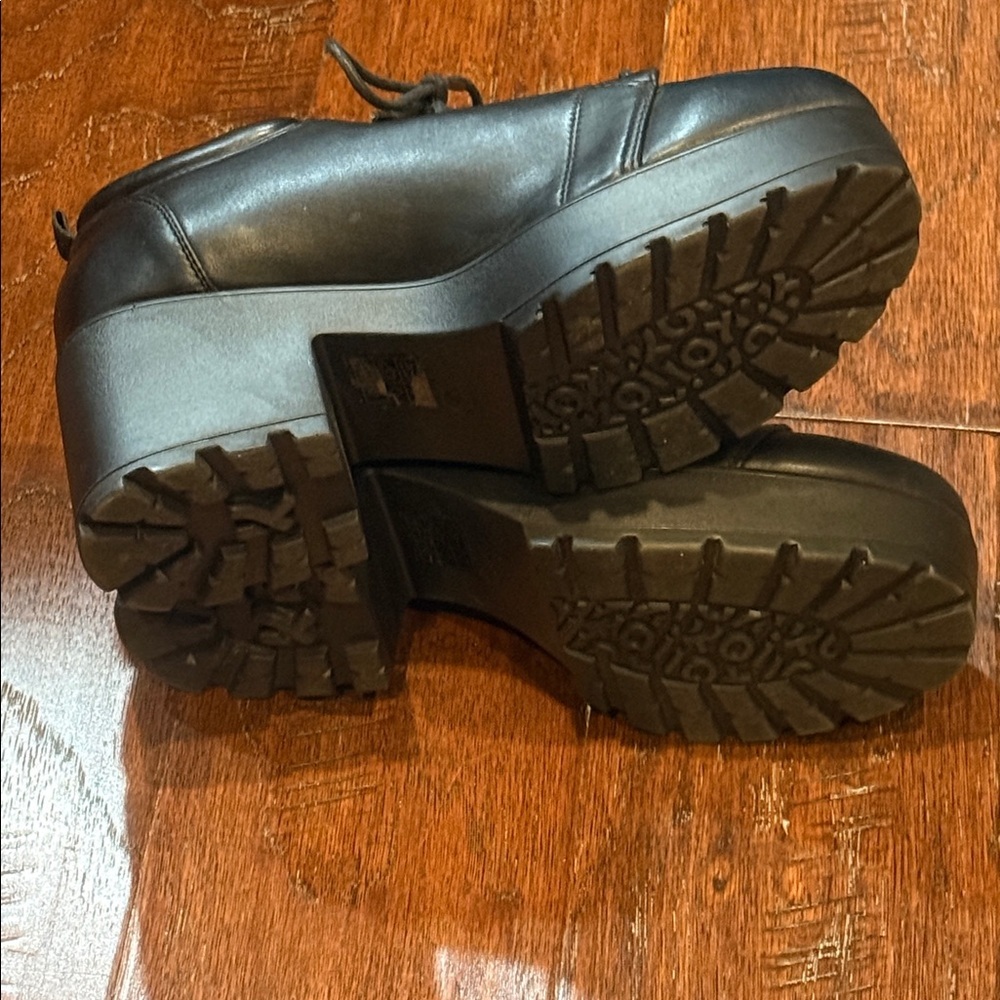 Size 9 KOI Black Chunky Platform Lace-Up Shoes - Picture 3 of 10